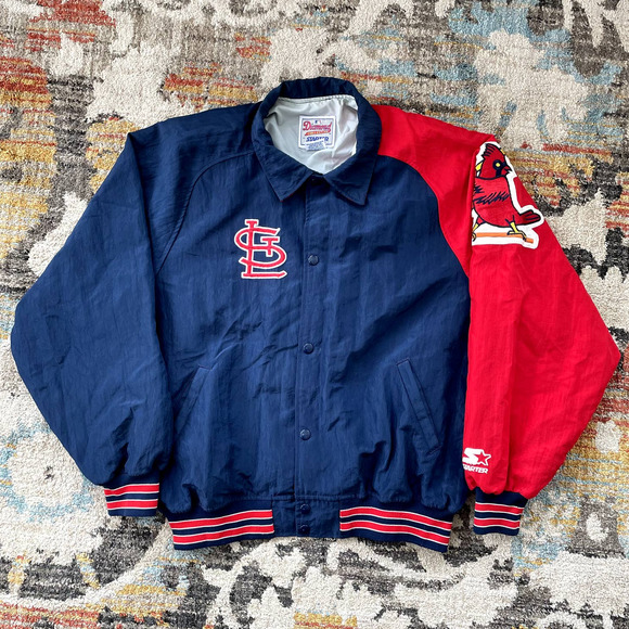 STARTER Vintage St. Louis Cardinals Baseball Warmup Jacket Embroidered - Picture 1 of 8